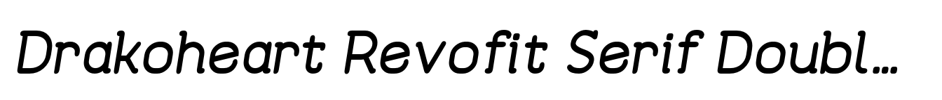 Drakoheart Revofit Serif Double Diagonal